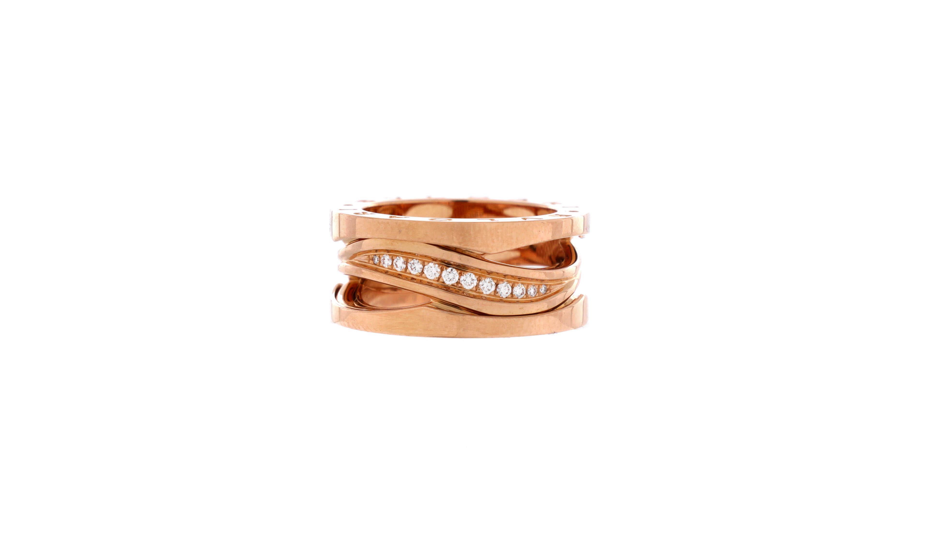 Pre-Owned Bvlgari B.Zero1 Design Legend Zaha Hadid Three Band Ring