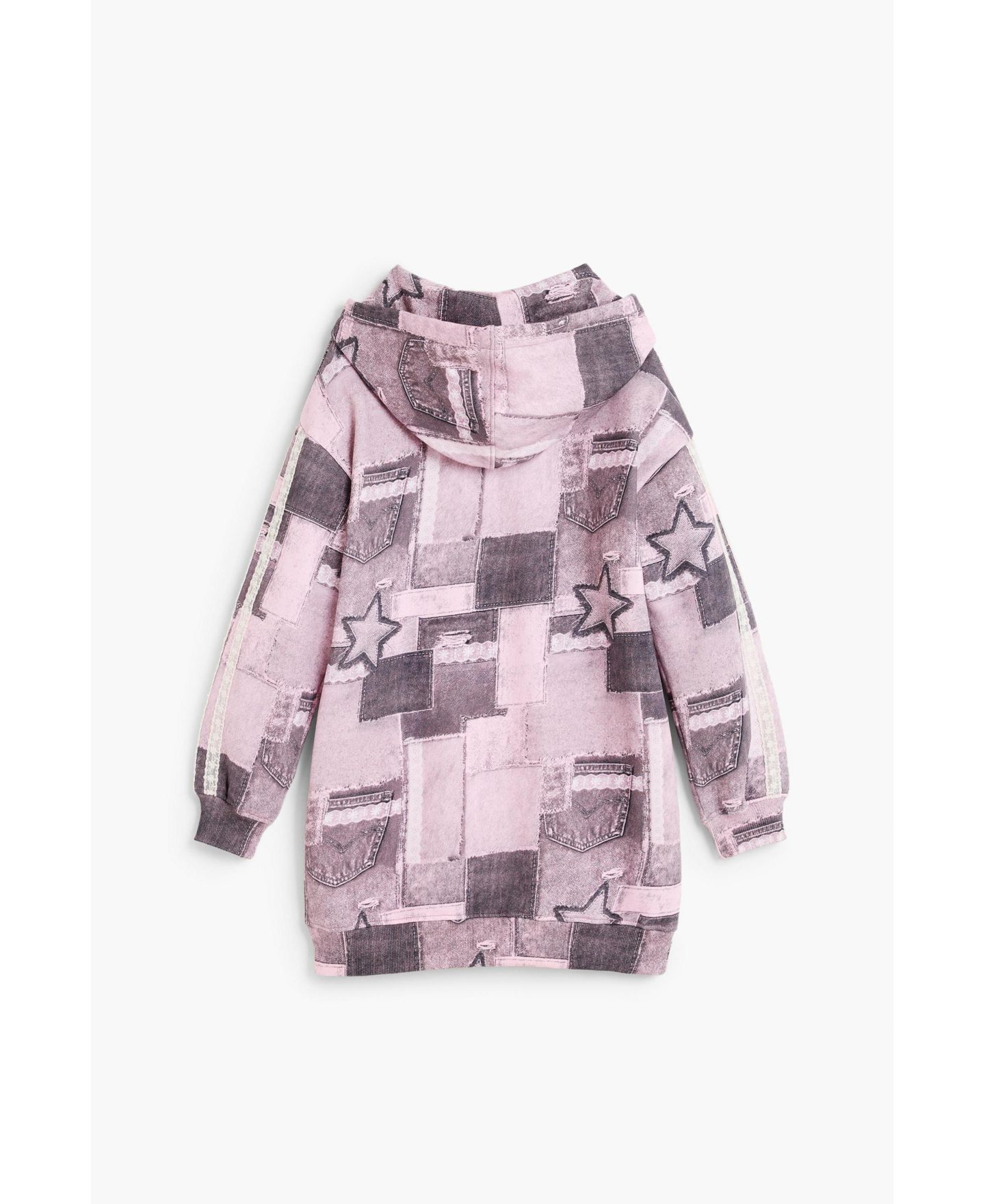 Платье Desigual Star sweatshirt dress для девочек, цвет: Красный — фото 4