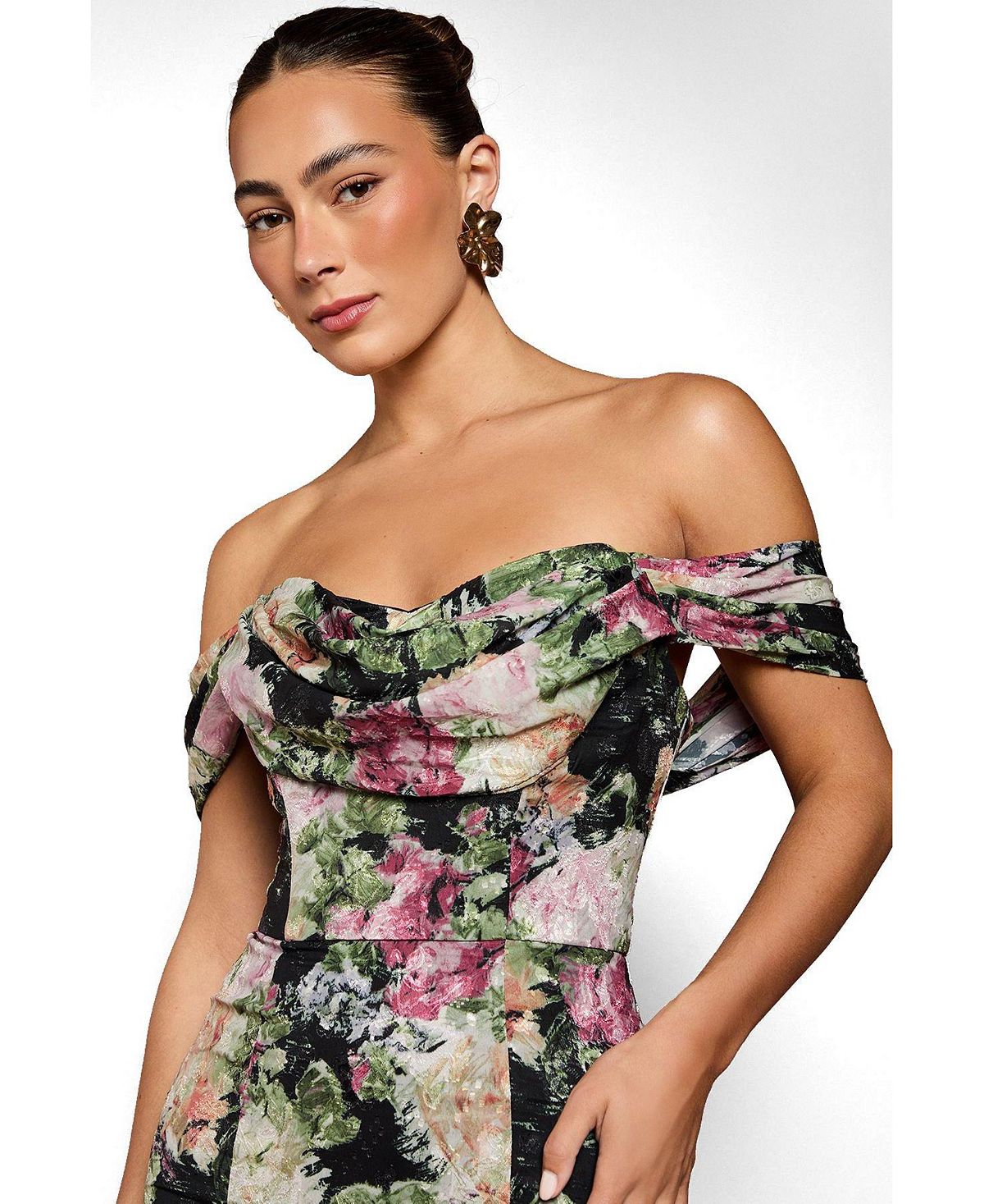 Coast Women's Floral Bardot Maxi Dress view 2 — MAYCSS fashion products