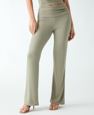 Women's Ilia Mid-Rise Wide-Leg Knit Pants