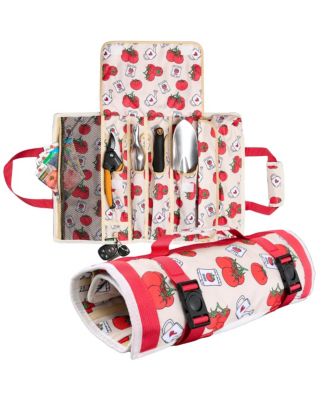 Garden Tool Bag Roll-up Holder Tomato Print