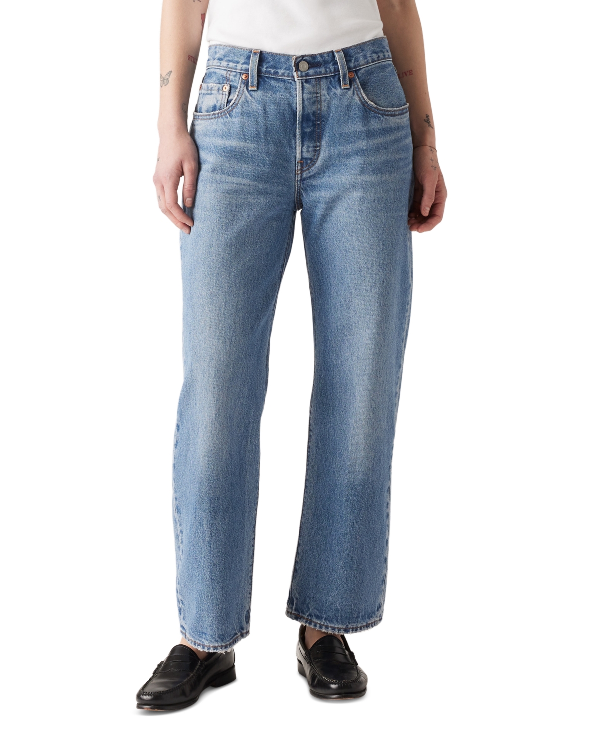 Levi's Women's Mid-Rise Straight-Fit Jeans - Sweetest Taboo