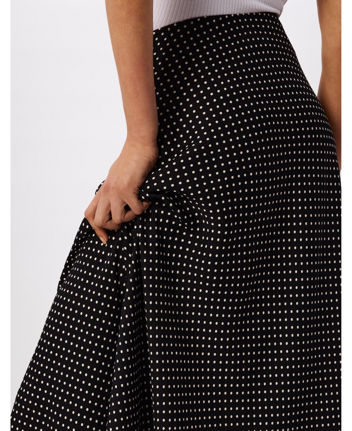 Whistles Women's Mini Spot Maxi Skirt