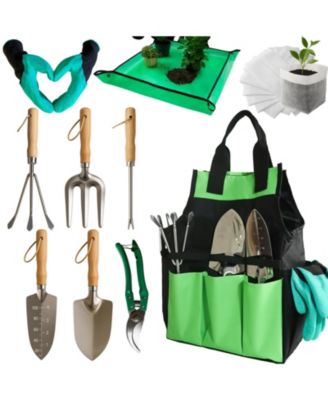 Garden Tools Set Stainless Steel Kit with Storage Bag
