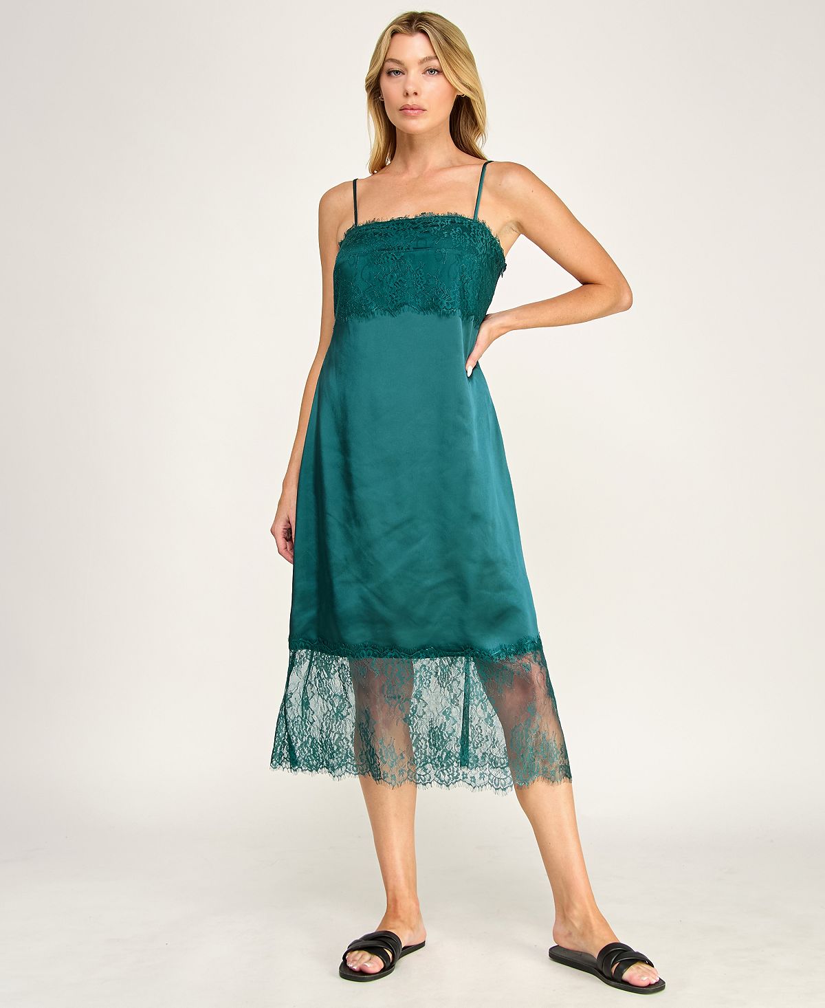 ROW A Juniors' Sleeveless Midi Dress view 7 — MAYCSS fashion products