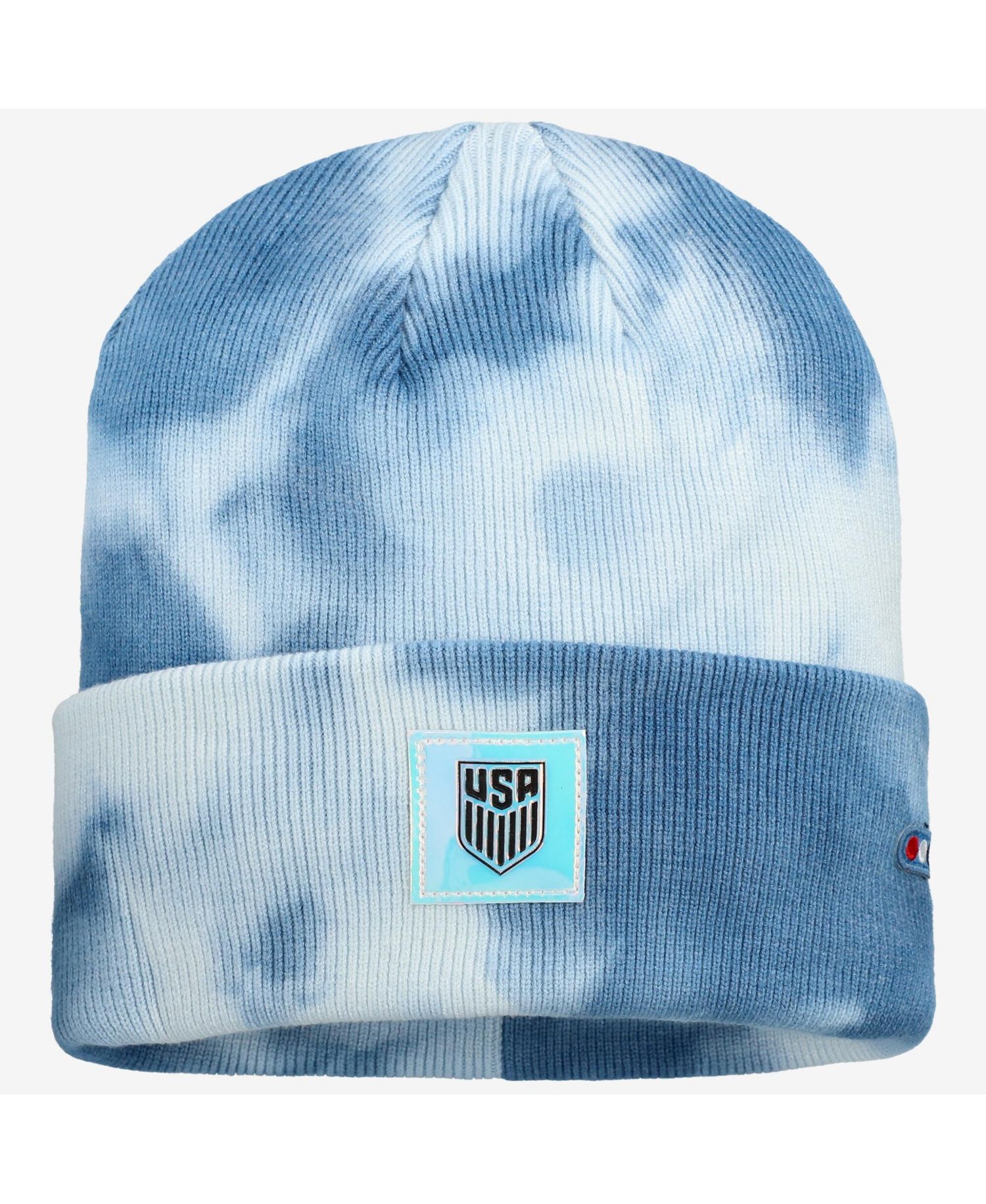 Men's and Women's Blue USMNT Psychedelic Tri-Blend Cuffed Knit Hat