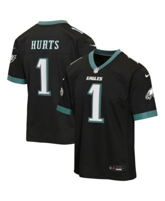 Big Boys and Girls Jalen Hurts Black Philadelphia Eagles Alternate Game Jersey