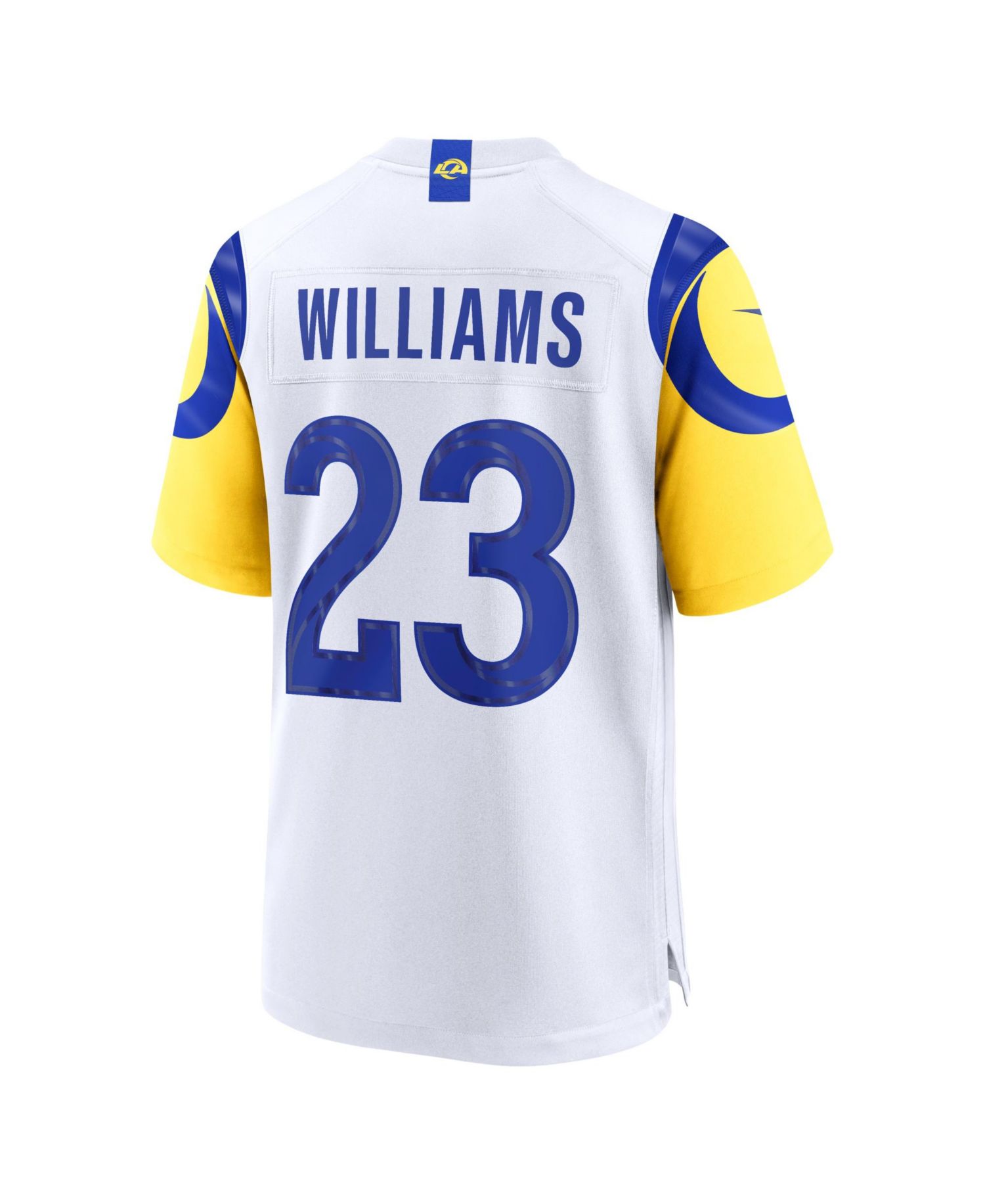 Men's Kyren Williams White Los Angeles Rams White Game Player Jersey