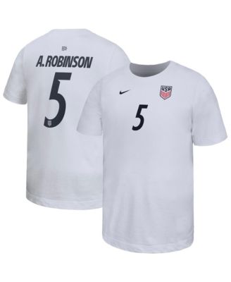Big Boys and Girls Antonee Robinson White USMNT Home Player Name & Number T-Shirt