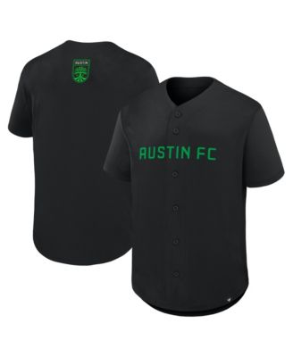 Men's Black Austin FC Maximum Intensity Button-Up Jersey