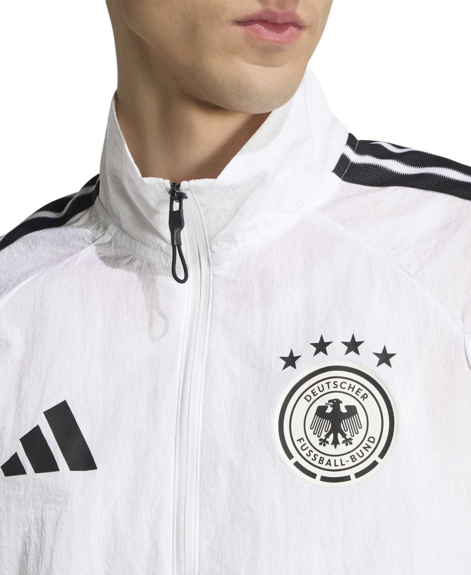 Men's White Germany National Team 2026 Home Full-Zip Game Day Anthem Jacket