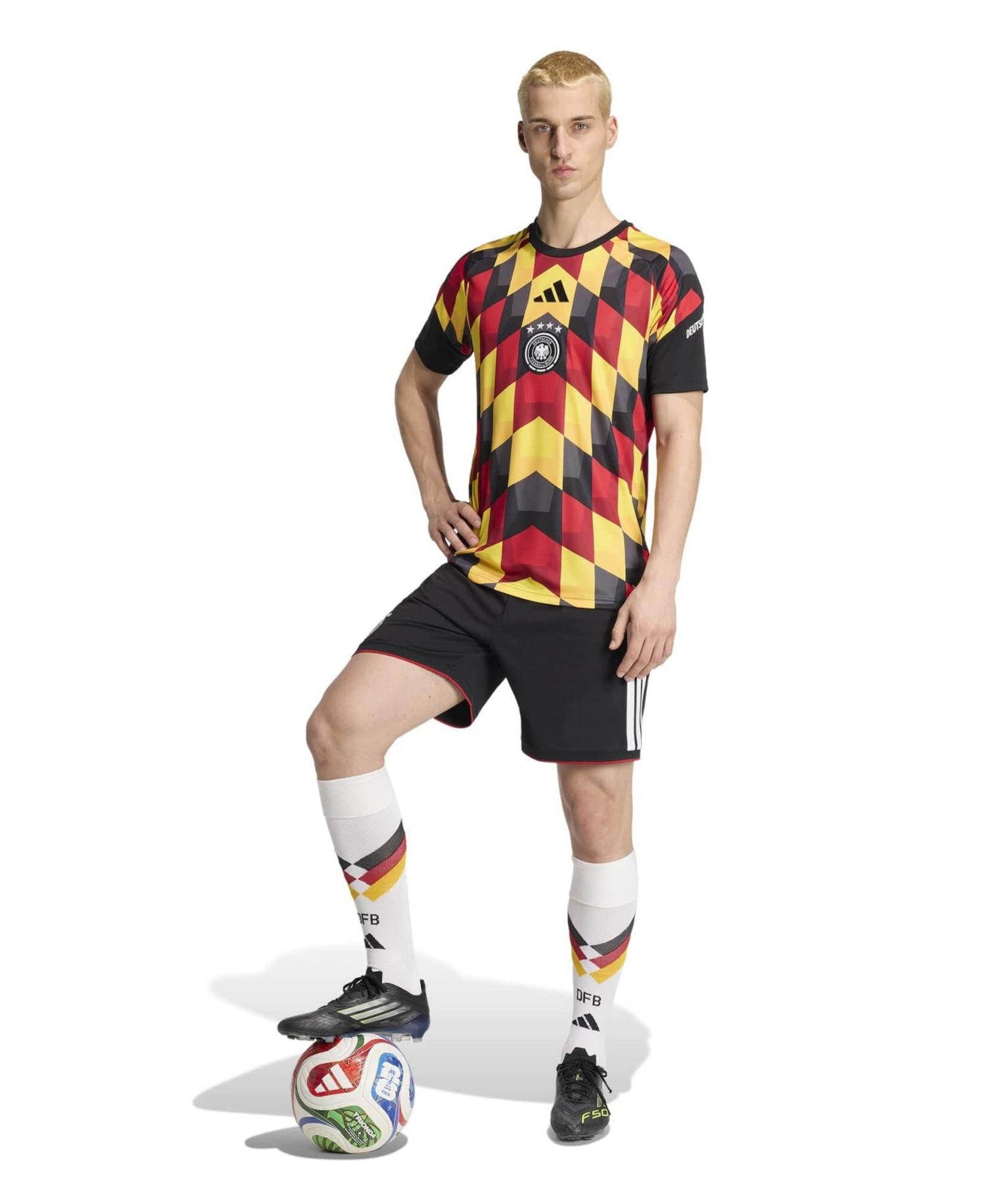 Men's Black Germany National Team 2026 Pre-Match Jersey