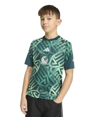 Big Boys and Girls Green Mexico National Team 2026 Pre-MatchJersey