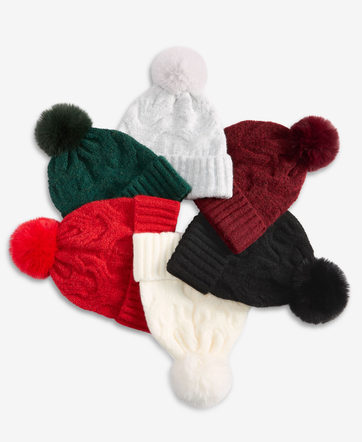 Women's Cable Boucl&eacute; Knit Beanie