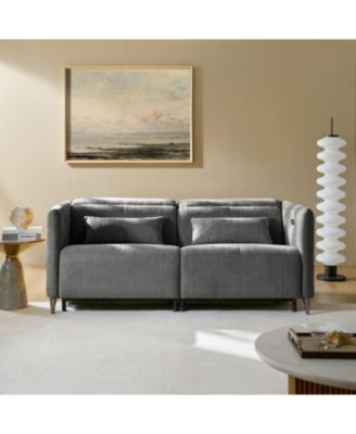 Teekam 73.25"W Power Reclining Zero Gravity Sofa with Adjustable Headrest And Footrest