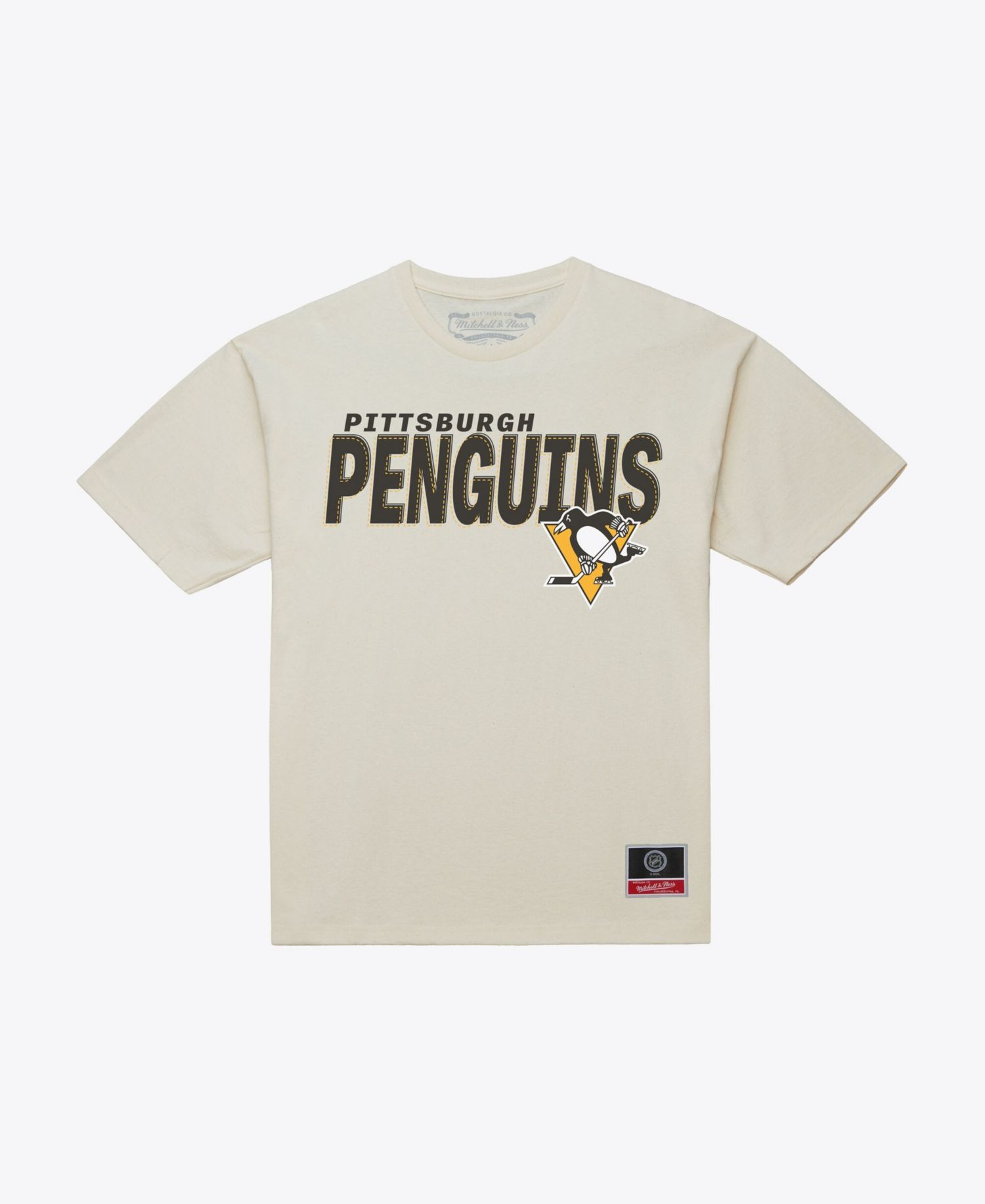 Men's Cream Pittsburgh Penguins Core Plus T-Shirt