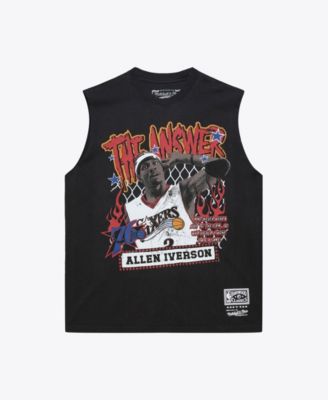 Men's Allen Iverson Black Philadelphia 76ers Best in Class Tank Top