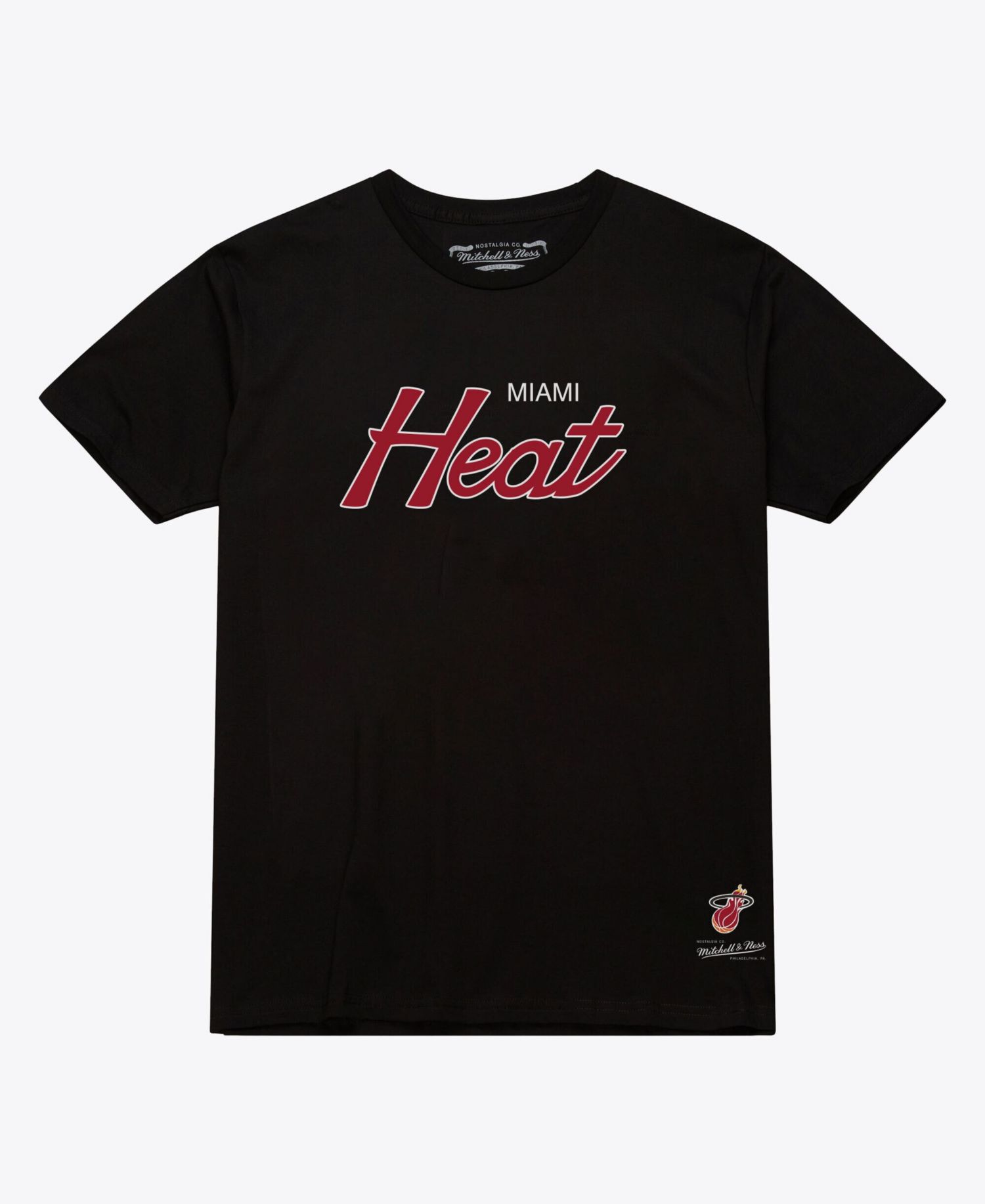 Men's Black Miami Heat Wordmark T-Shirt