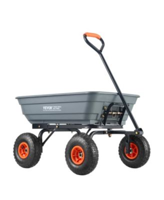 Poly Garden Dump Cart Heavy-duty Yard Carts and Wagons