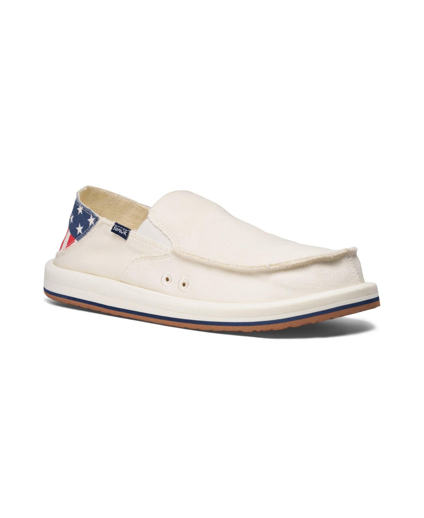 Мужские туфли Sanuk Donny Novelty, цвет: Rwb Marshmellow — фото 1