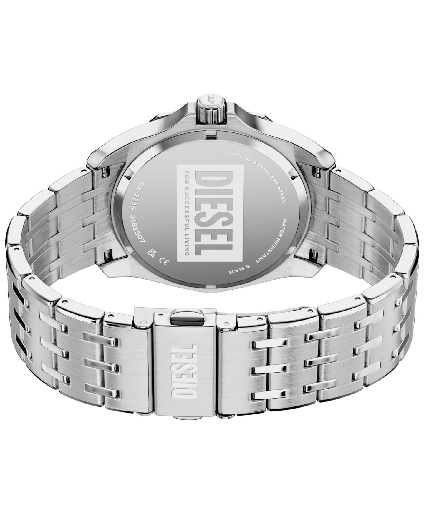 Мужские часы Diesel Stinger Quartz Silver Stainless Steel 44mm — фото 5