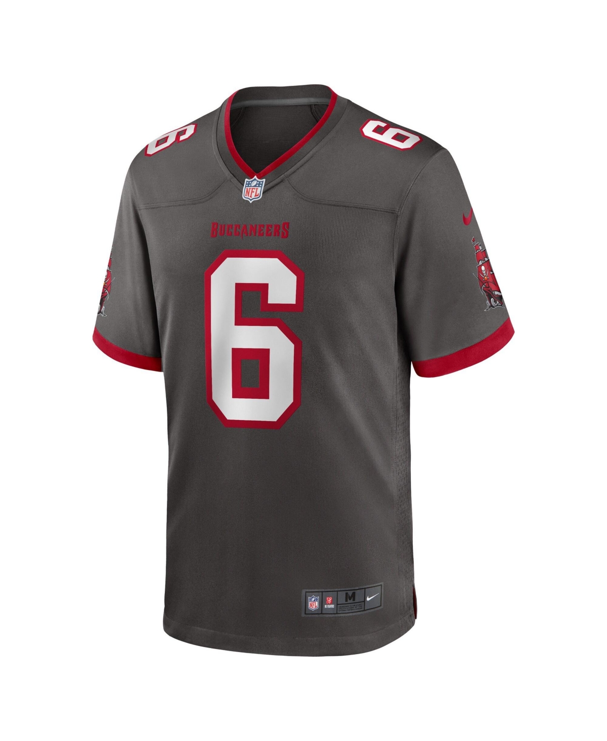Nike Men's Baker Mayfield Pewter Tampa Bay Buccaneers Alternate Game Player Jersey