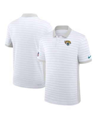 Men's White Jacksonville Jaguars Sideline Victory Stripe Dri-FIT Polo Shirt