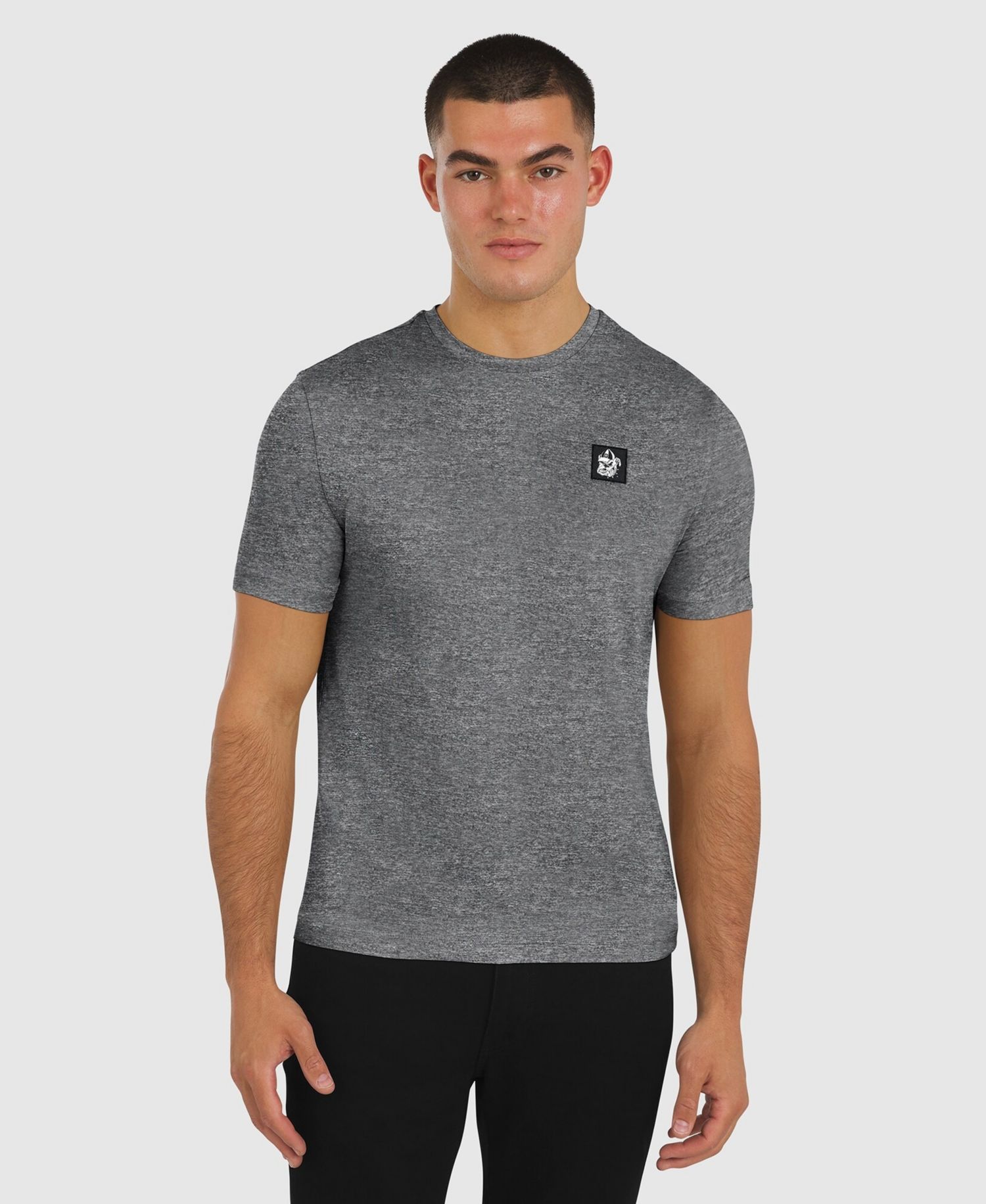 Men's Heather Black Georgia Bulldogs Four Down T-Shirt