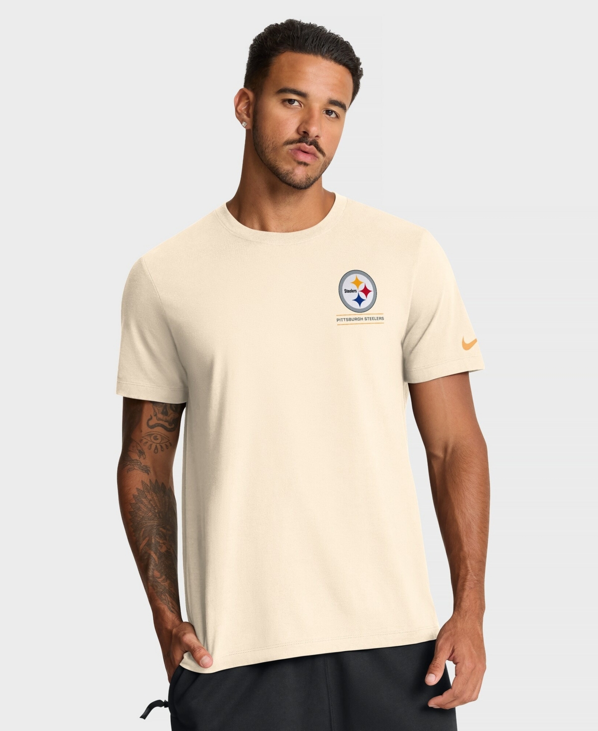 Nike Men's Natural Pittsburgh Steelers Freestyle Essential T-Shirt