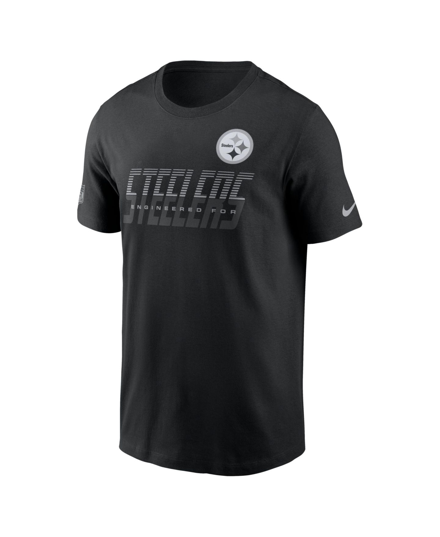 Мужская футболка Nike Black Pittsburgh Steelers Sideline Dri-FIT — фото 2
