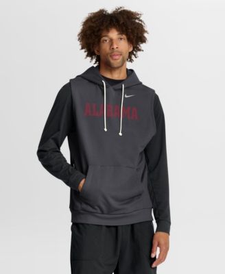 Men's Anthracite Alabama Crimson Tide 2026 Sideline Sleeveless Dri-FIT Hoodie