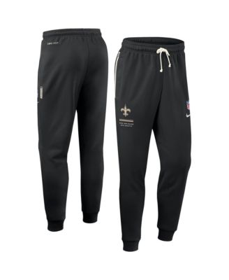 Men's Black New Orleans Saints Sideline Standard Issue Dri-FIT Taper Pants