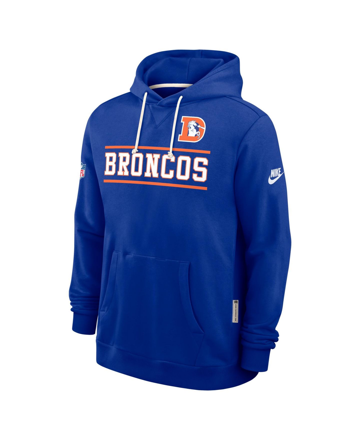 Мужское худи Nike Royal Denver Broncos Alt Sideline Standard Issue Dri-FIT — фото 2