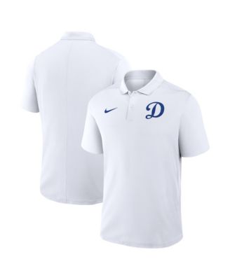 Men's White Los Angeles Dodgers Alternate Victory Dri-FIT Polo Shirt