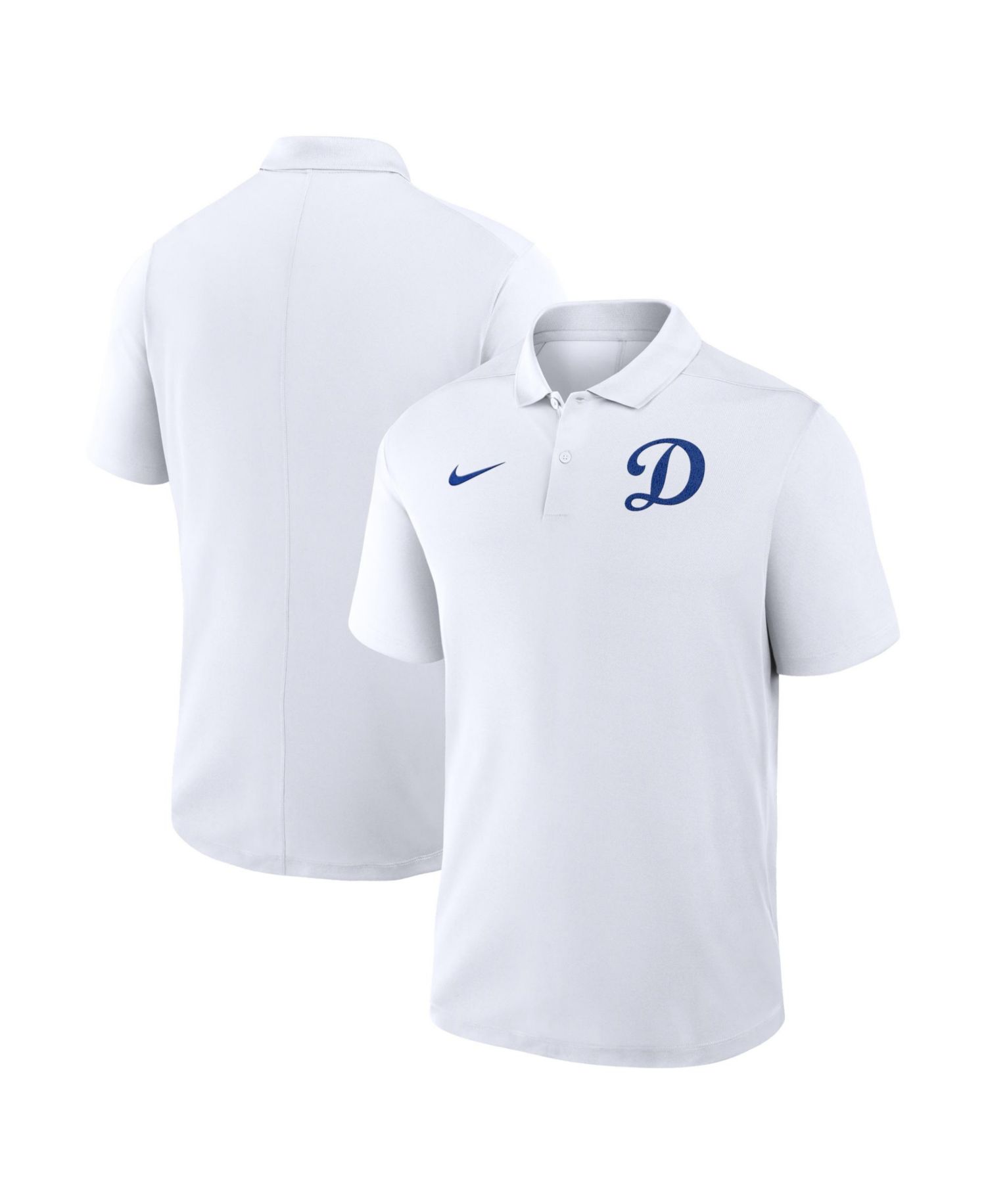 Men's White Los Angeles Dodgers Alternate Victory Dri-FIT Polo Shirt
