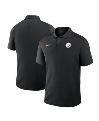 Men's Black Pittsburgh Steelers Dri-FIT Victory Polo Shirt