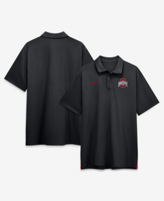 Men's Black Ohio State Buckeyes 2026 Sideline Tour Dri-FIT Polo Shirt