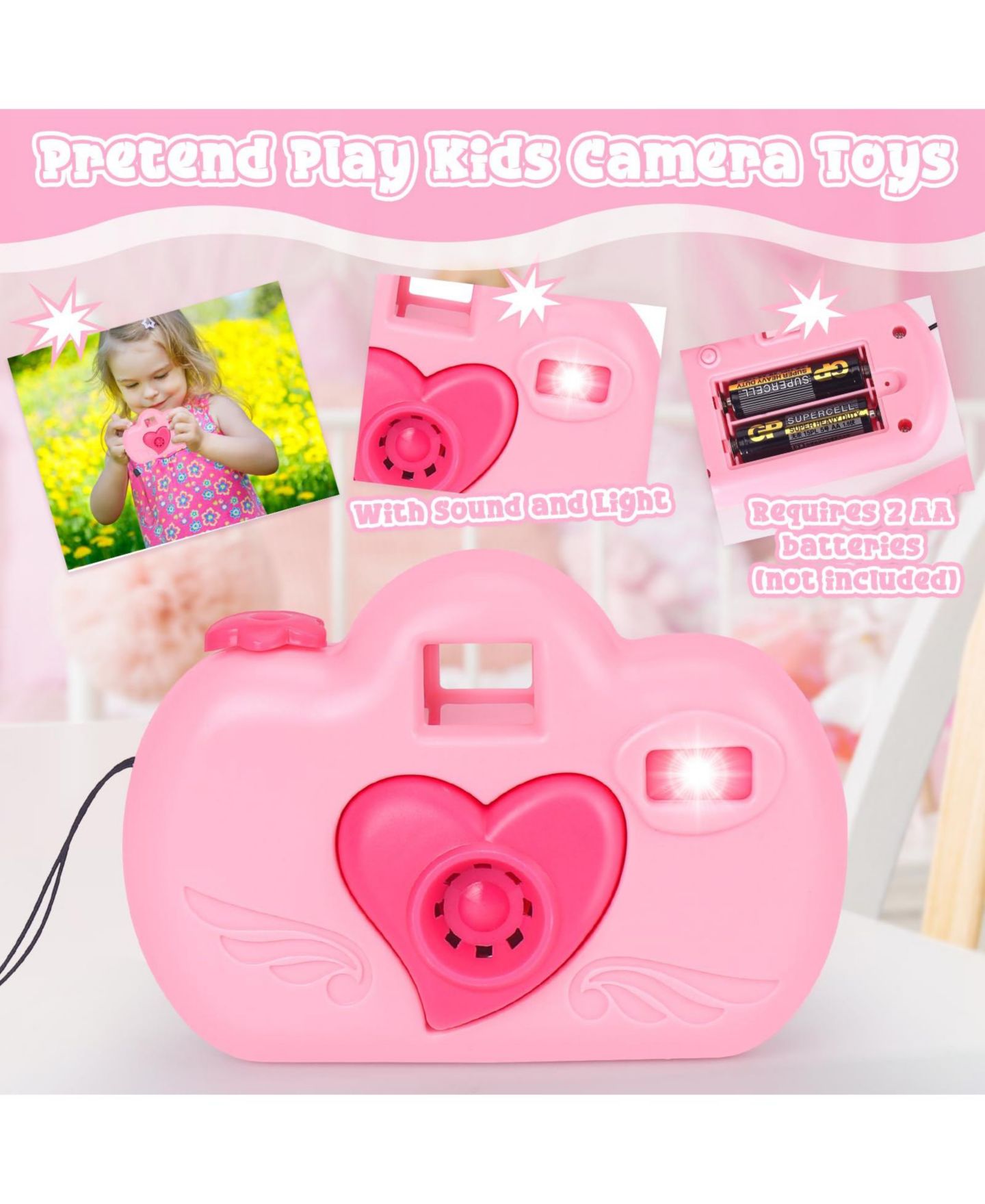 Детский игровой набор GNUADZ Princess Interactive Electronic 35-Piece Handbag Playset, Ages 3+, цвет: Разноцветный — фото 3