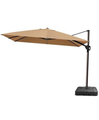 Outdoor Patio 9X12Feet Aluminum Cantilever Umbrella with Wheel Base