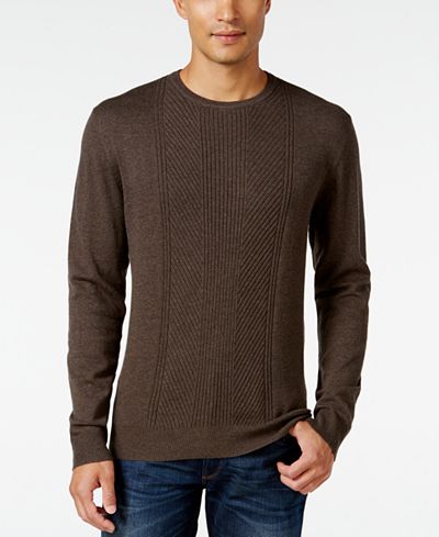 Alfani Men's Regular Fit Texture Sweater, Only at Macy's