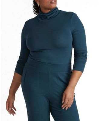 Women's Plus Size Foundation Turtleneck