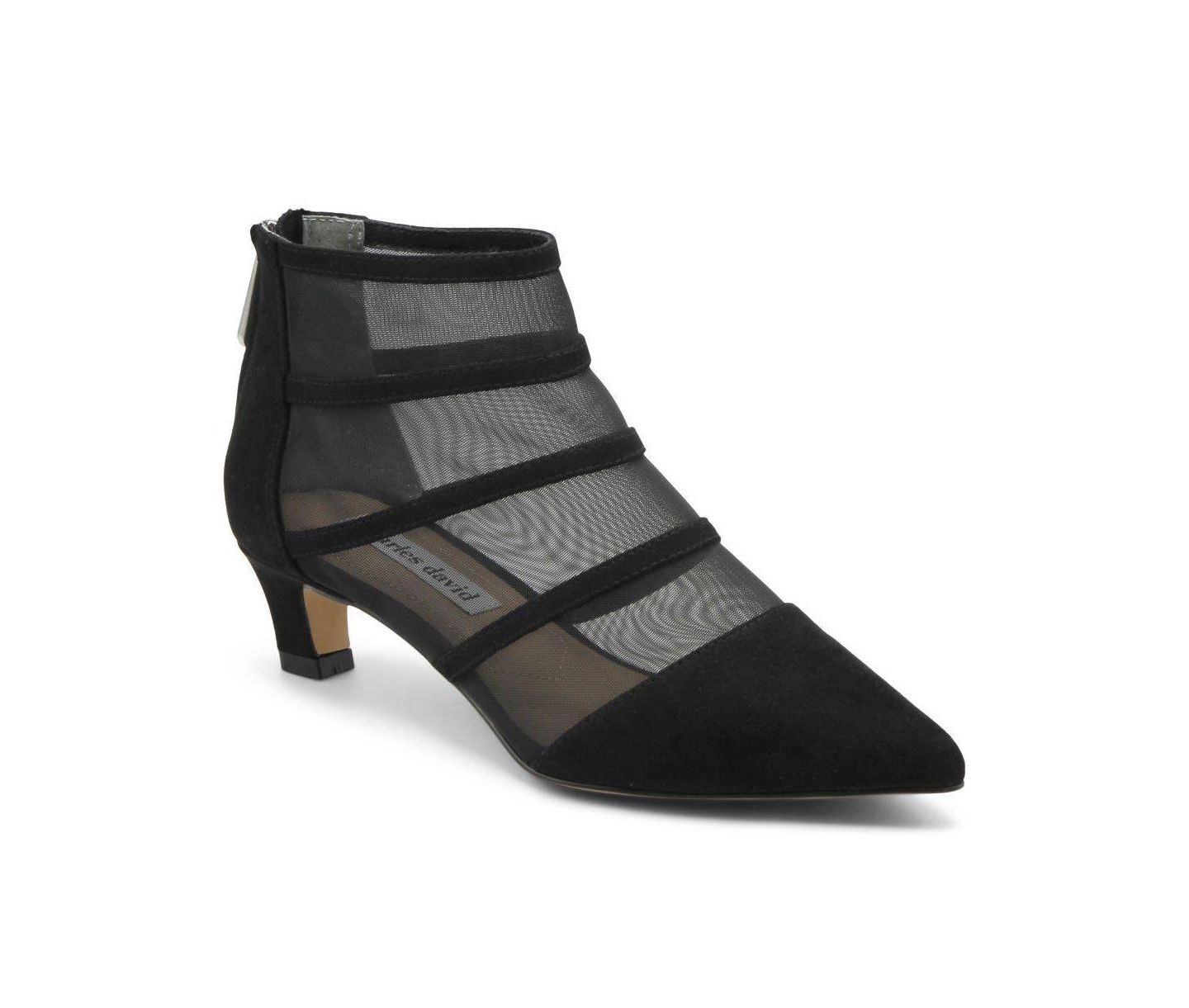Женские туфли Charles David Alpha Low Heel Dress Bootie, цвет: Чёрный — фото 1