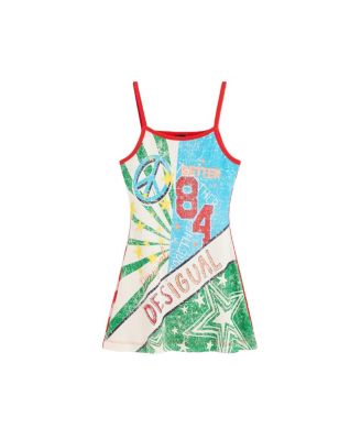 Girls's 3-14 Multicolored printed dress