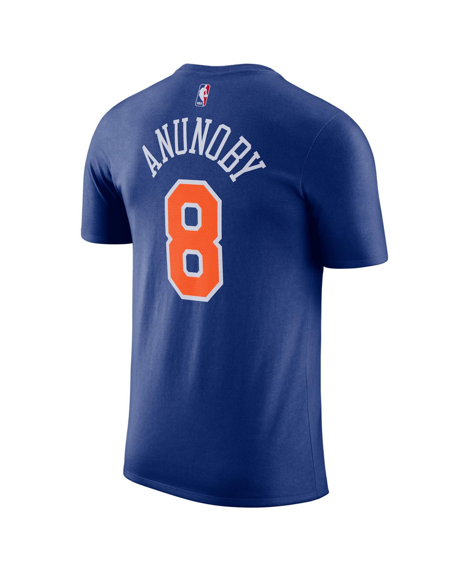 Men's and Women's OG Anunoby Blue New York Knicks Name & Number T-Shirt - Icon Edition