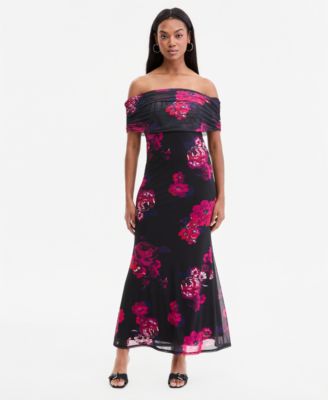 Women's Off-The-Shoulder Maxi Dress