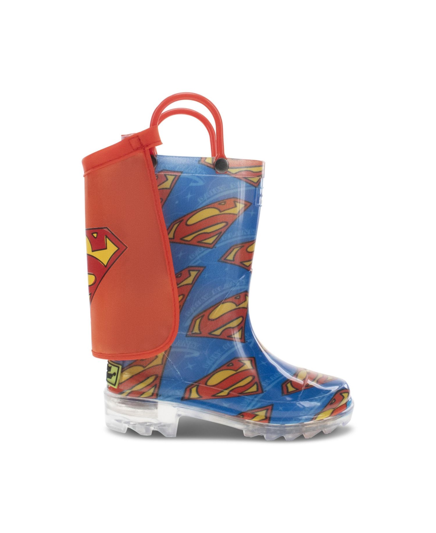 Kids Superman Lighted Rain Boot
