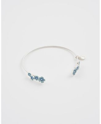 Forget Me Not Silver Bangle