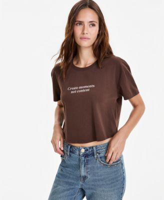 Women's Cotton Cropped Create Moments Tee