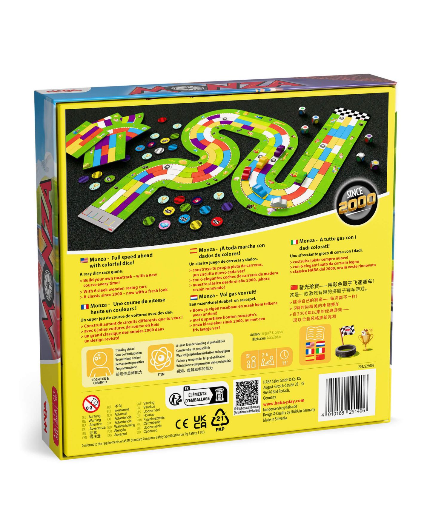 Детская настольная игра Haba Monza Car Racing Board Game — фото 7