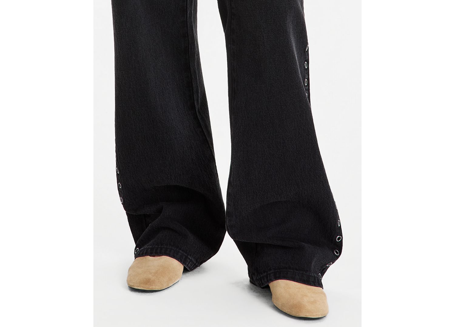 Trendy Plus Size Wide-Leg Jeans